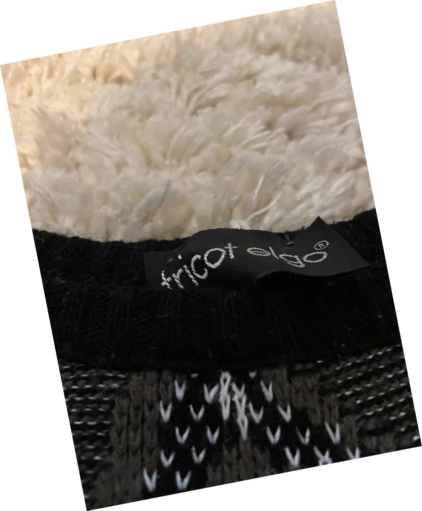 Pull vintage à motifs