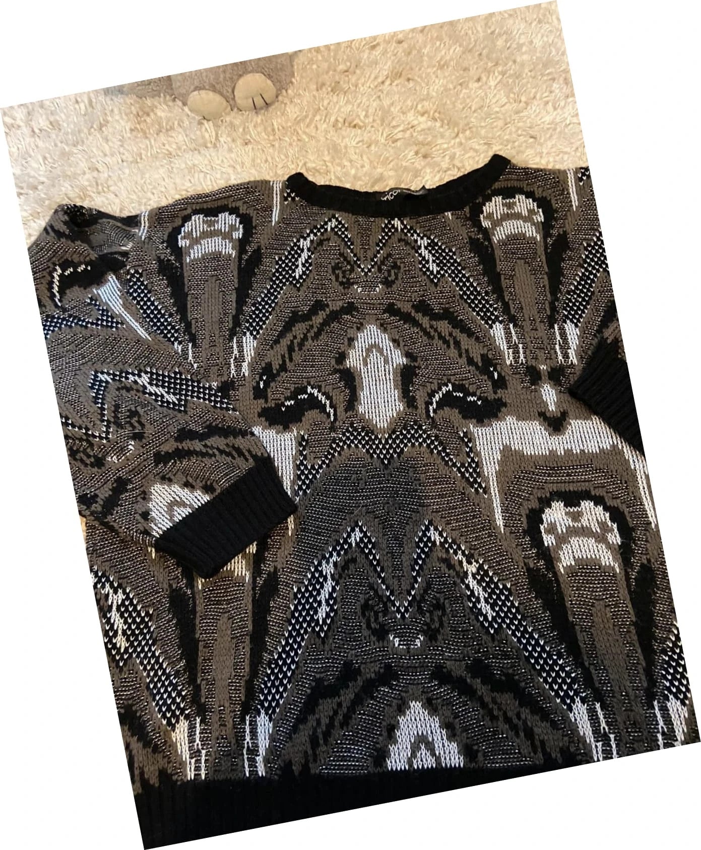 Pull vintage à motifs