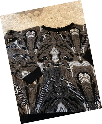 Pull vintage à motifs