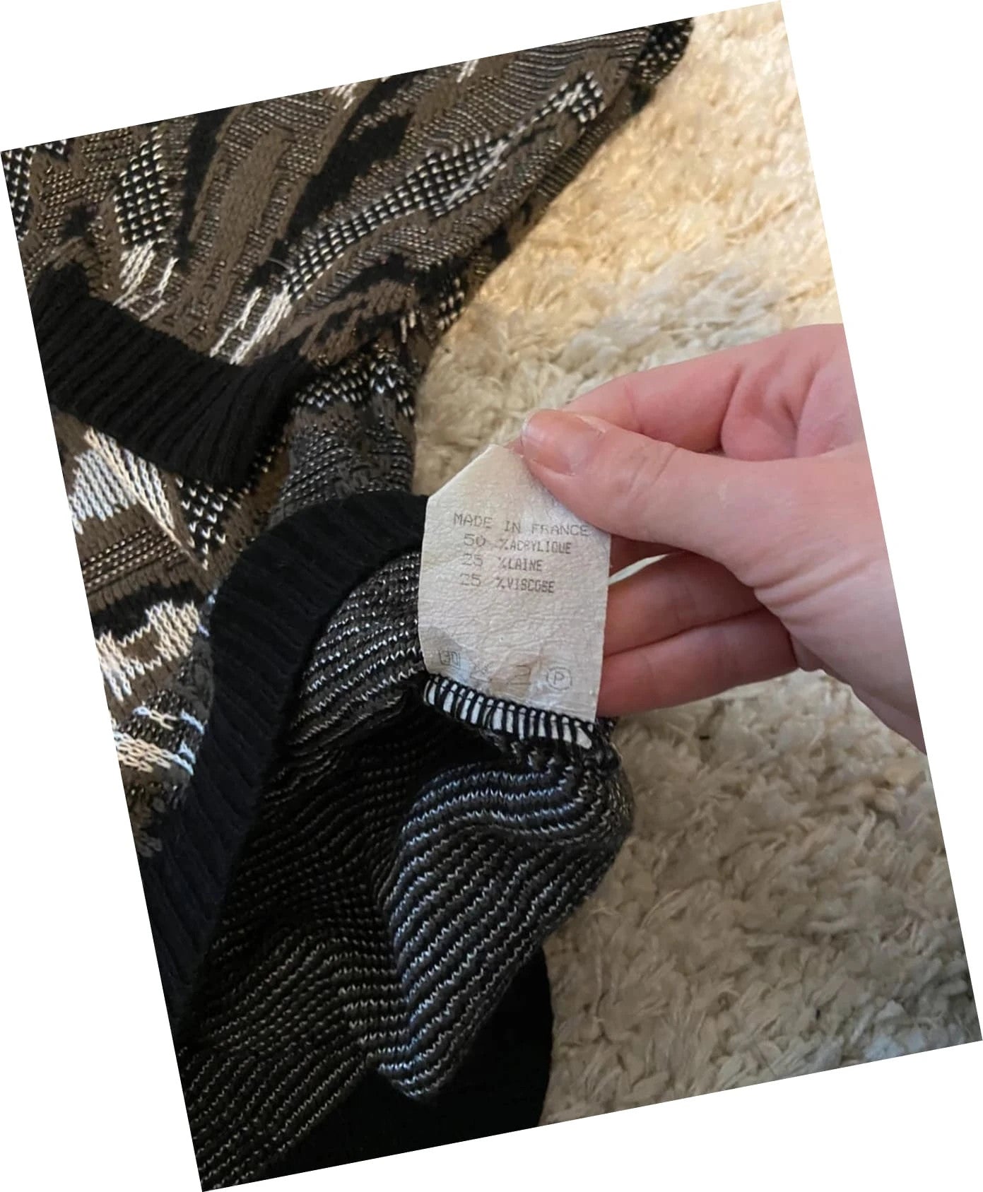 Pull vintage à motifs