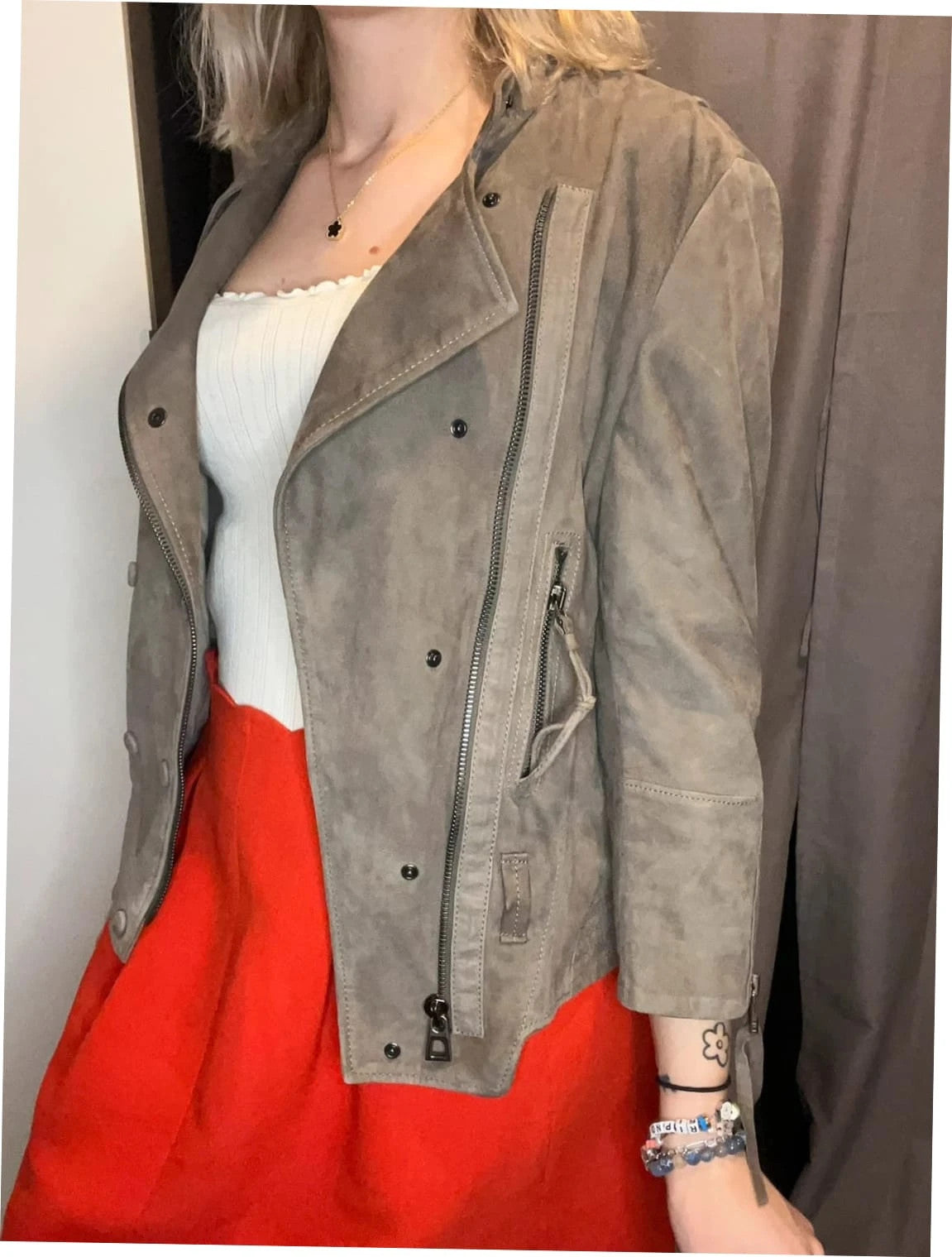 Veste en cuir d’agneau Barbara bui