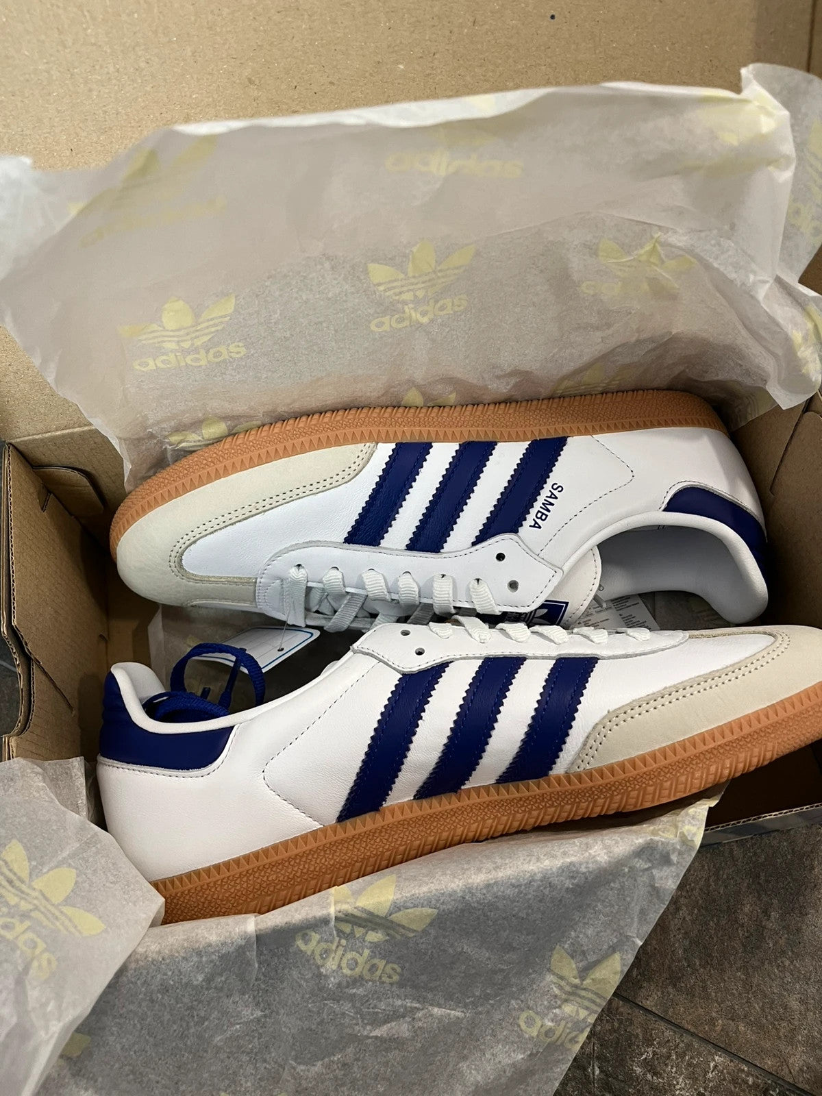 Adidas Samba OG White/violet/gum