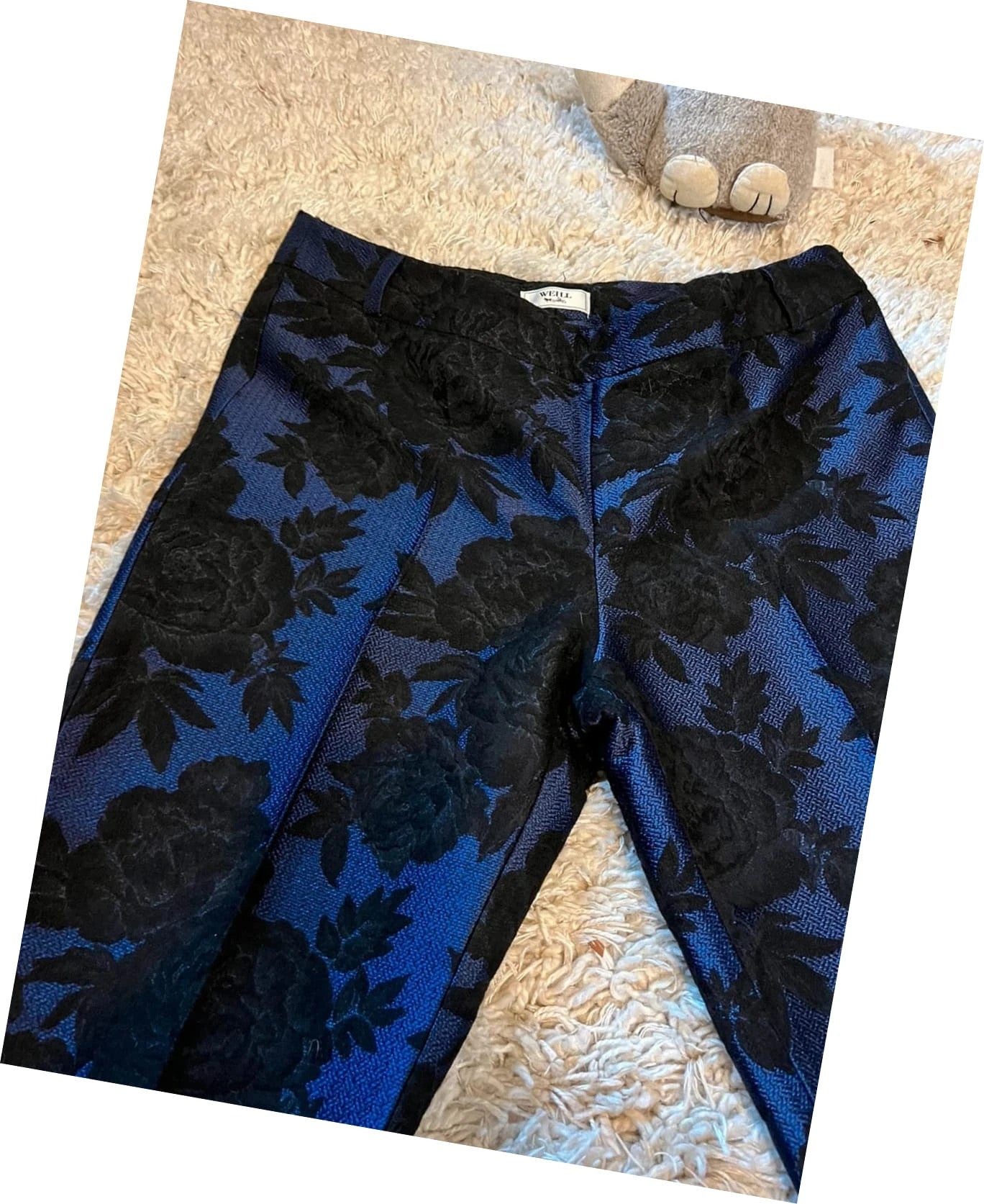 Pantalon droit Weill à fleurs