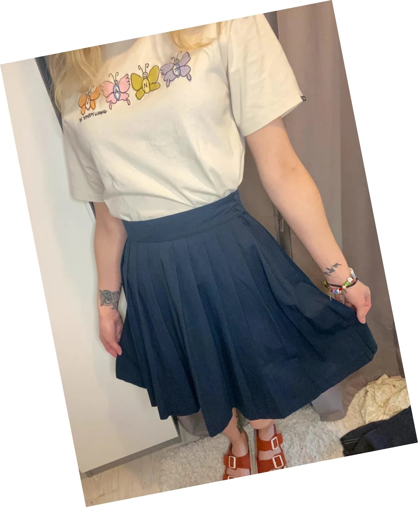 Jupe plissée vintage