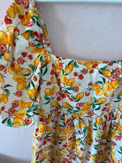 Robe à motifs fruits Koton x Afra Saraçoglu