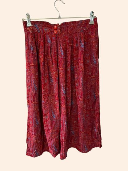 Jupe vintage motifs paisley made in France