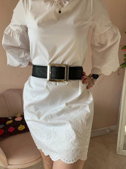 Ceinture vintage grosse boucle