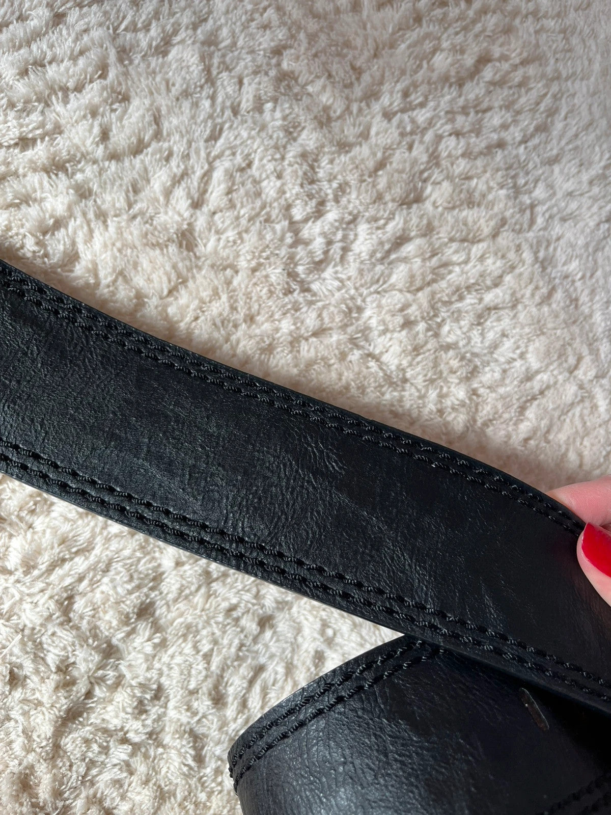 Ceinture vintage grosse boucle