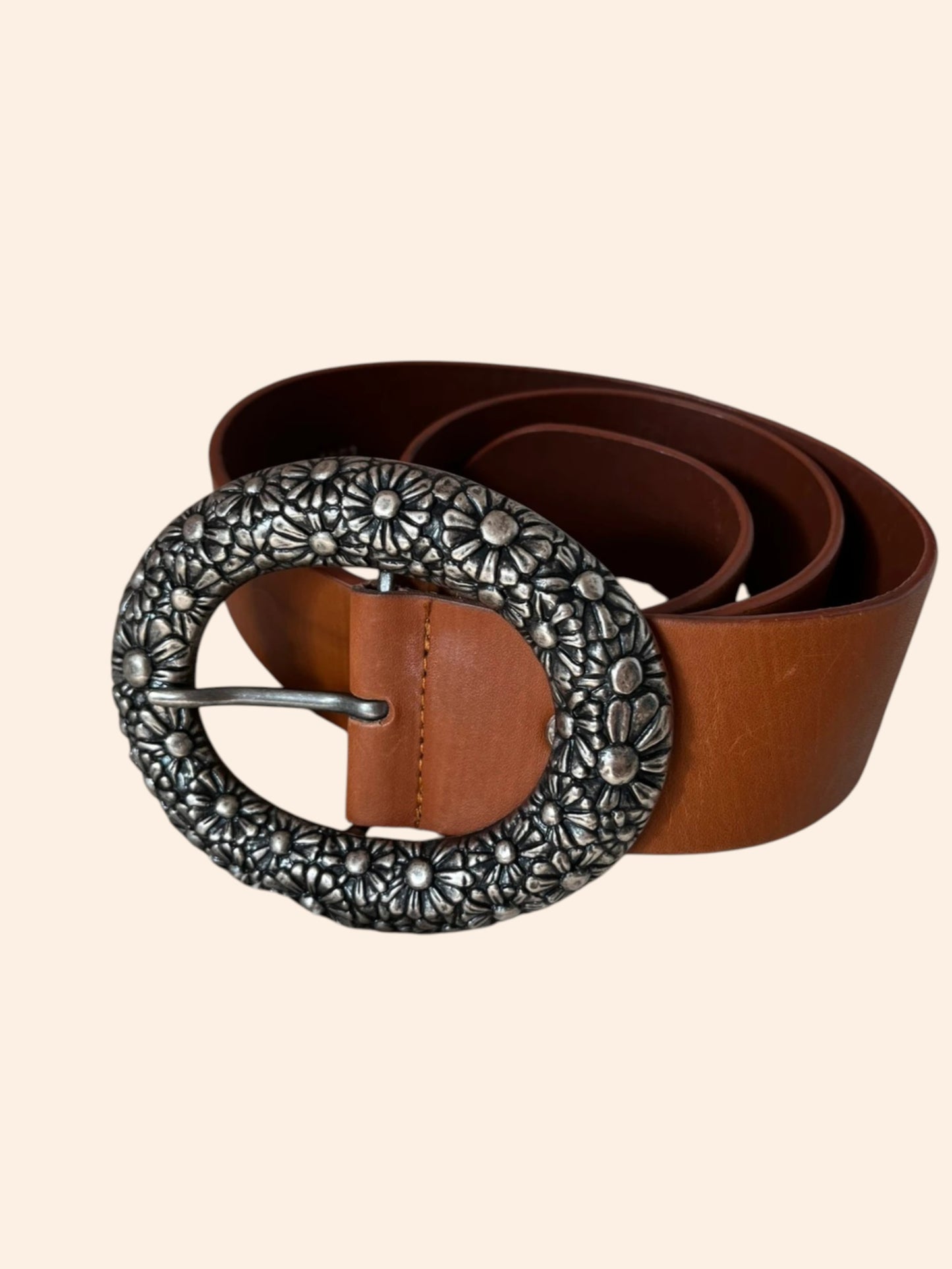 Ceinture vintage grosse boucle