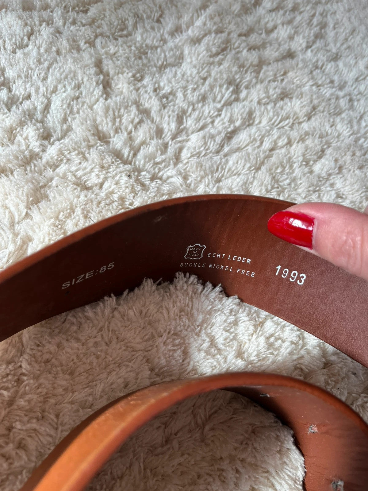 Ceinture vintage grosse boucle