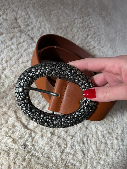 Ceinture vintage grosse boucle