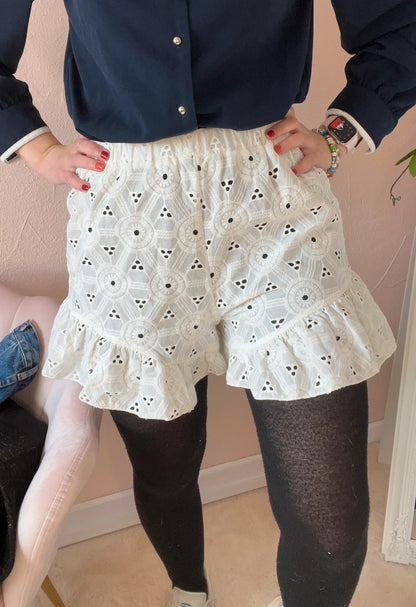 Short en broderie anglaise Rinascimento