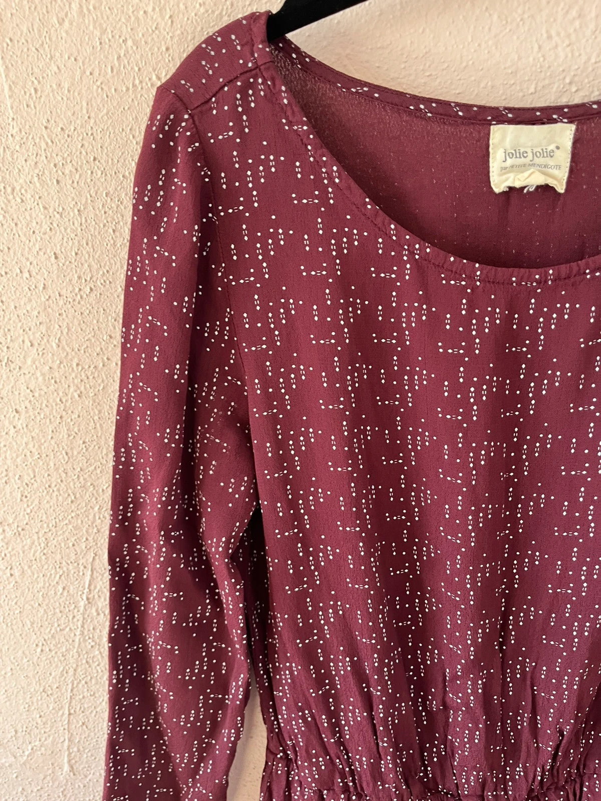 Robe à pois petite mendigote