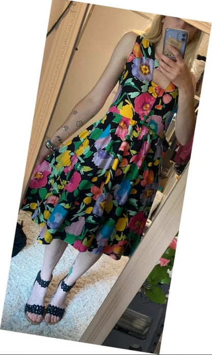 Robe à fleurs vintage