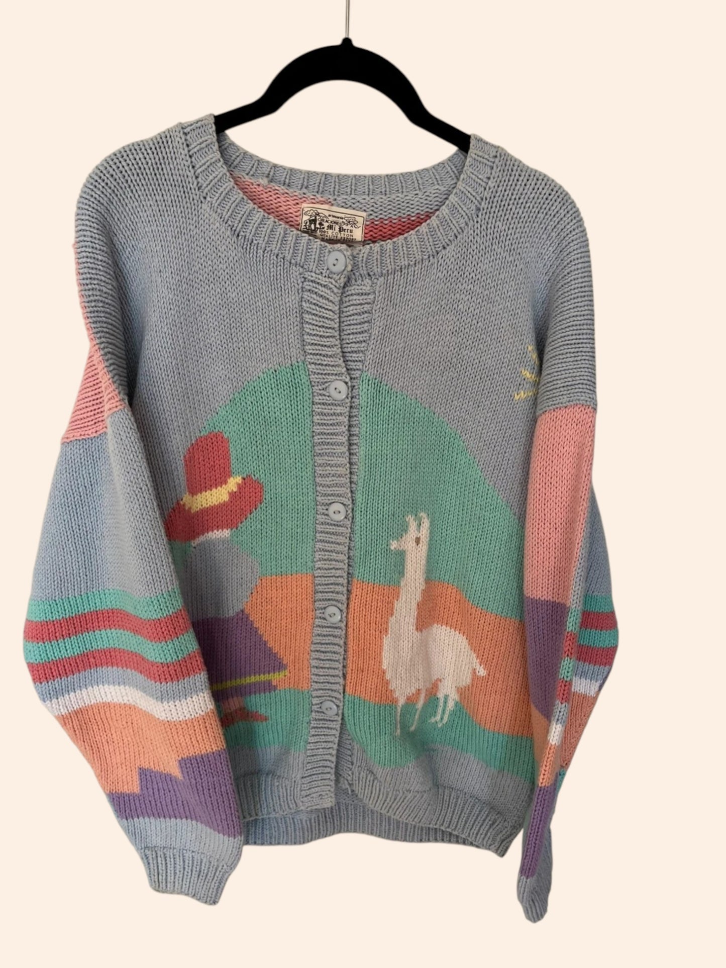 Gilet vintage pastel