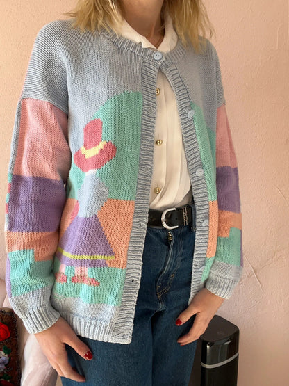 Gilet vintage pastel