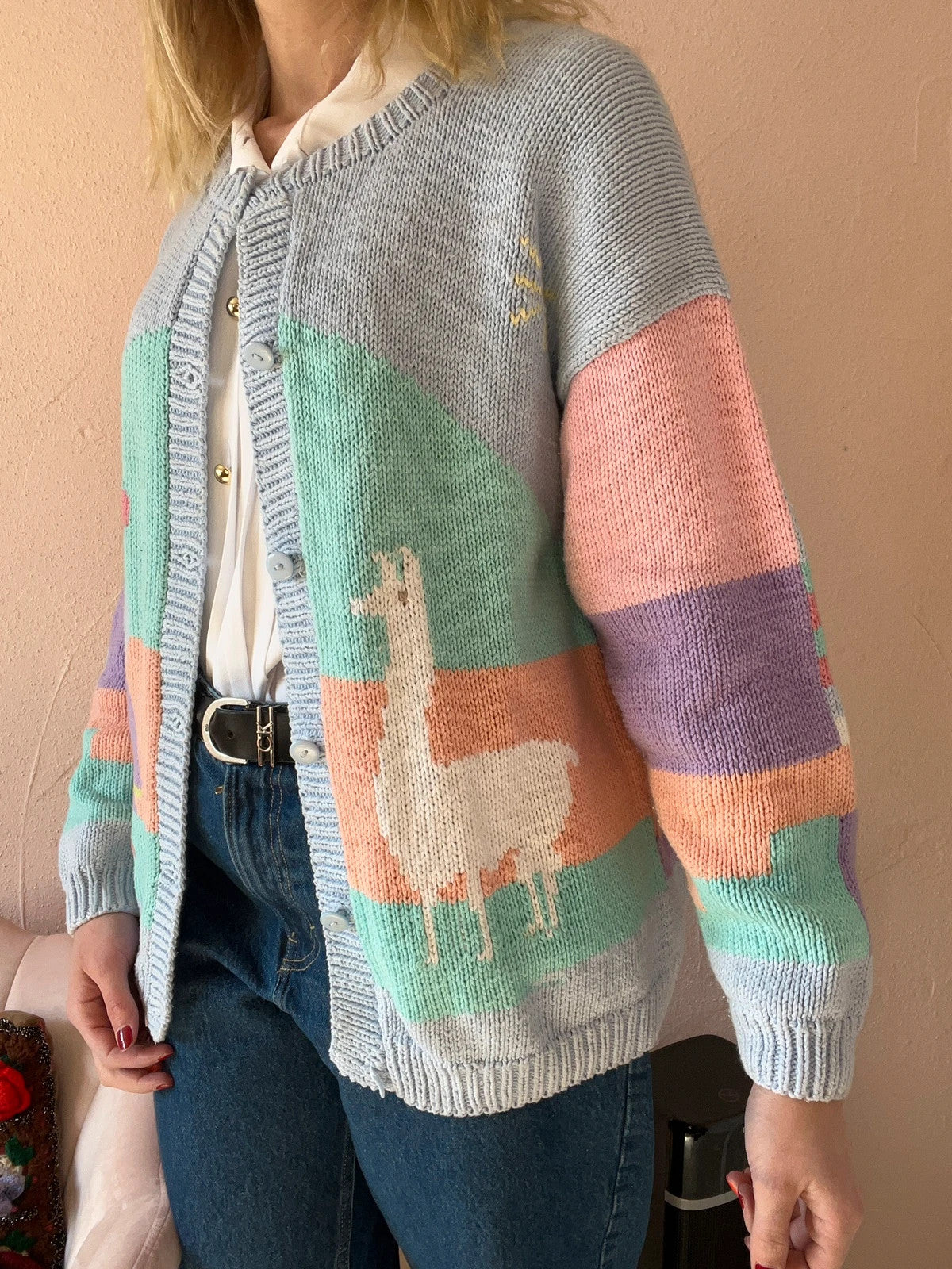 Gilet vintage pastel