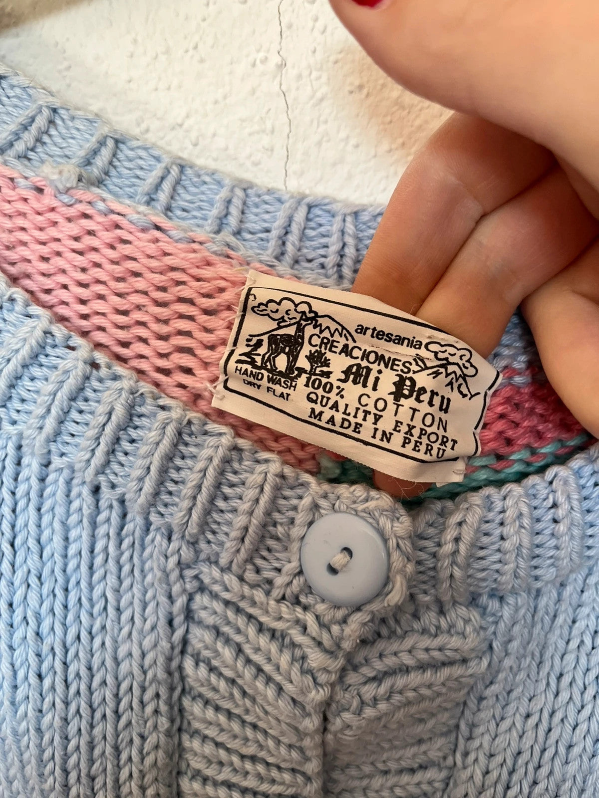 Gilet vintage pastel