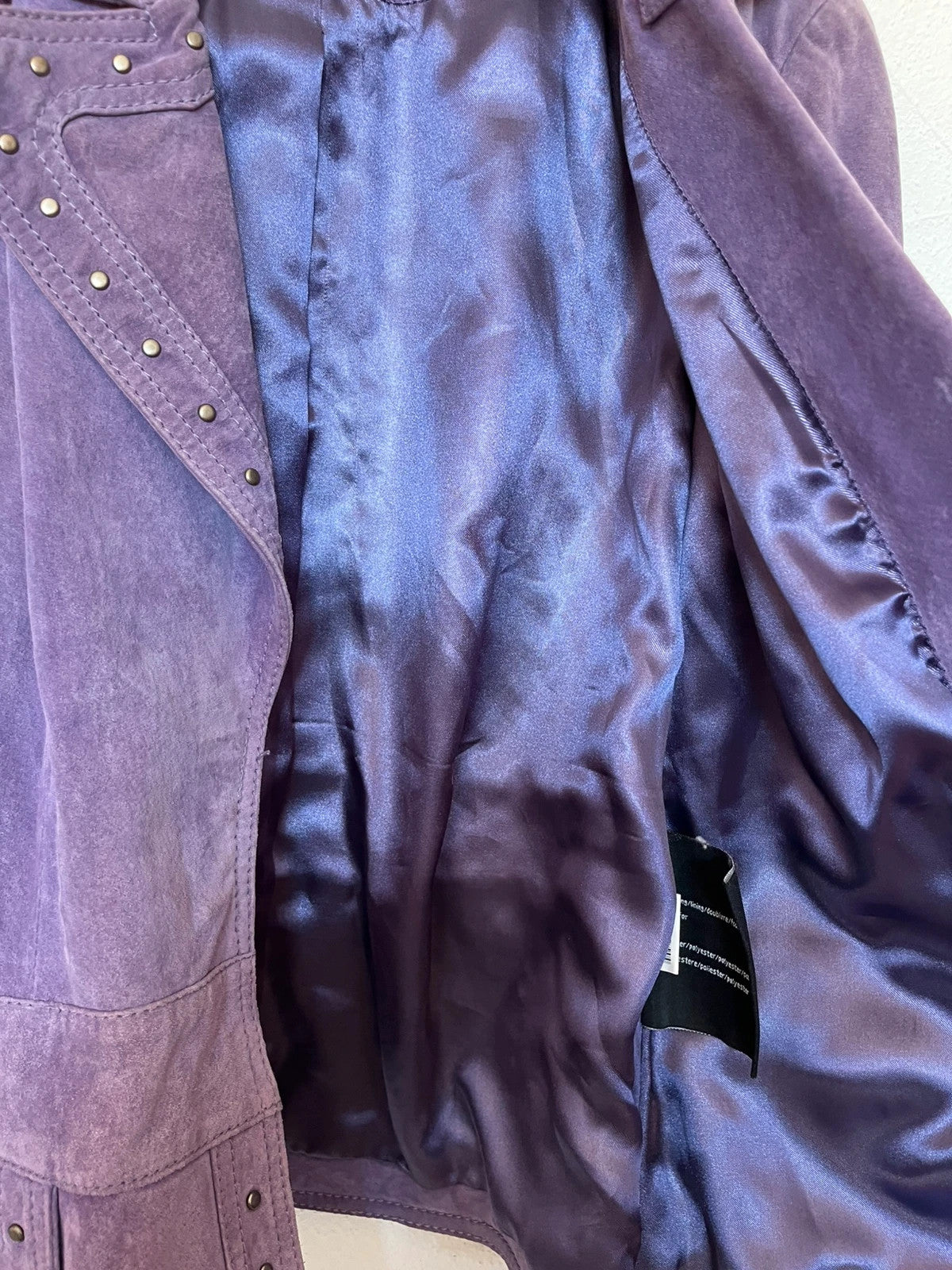 Perfecto en cuir suédé