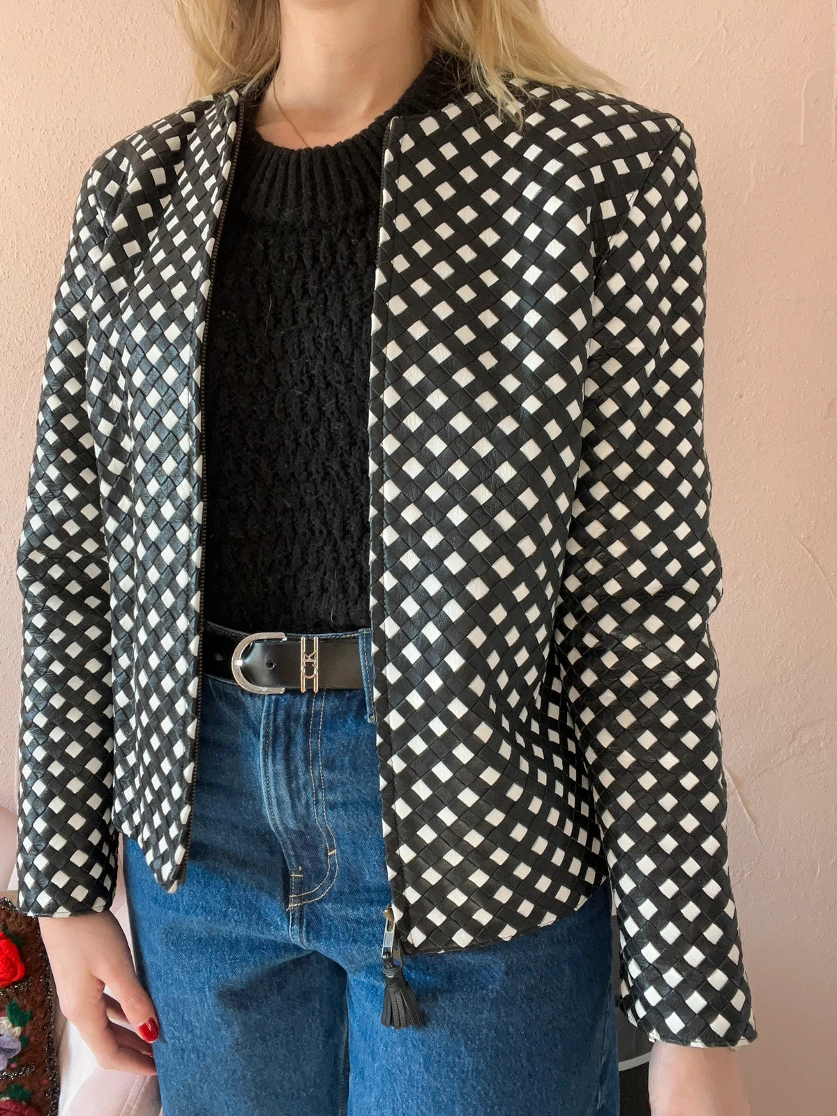 Veste Madeleine en cuir