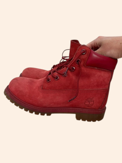 Timberland 6 inch boots rouges