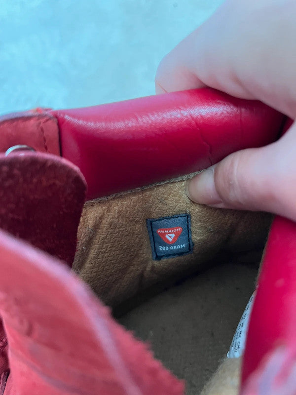 Timberland 6 inch boots rouges