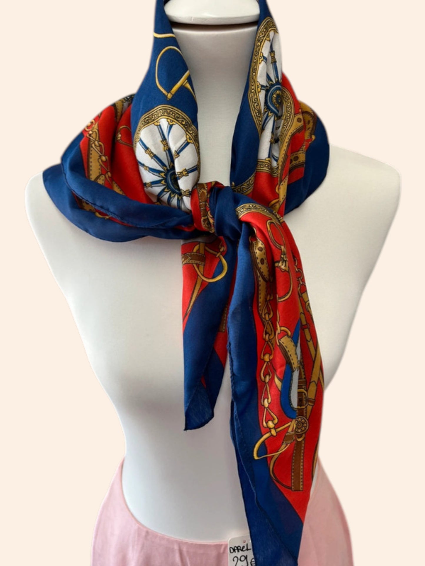 Foulard vintage à motifs 80x80