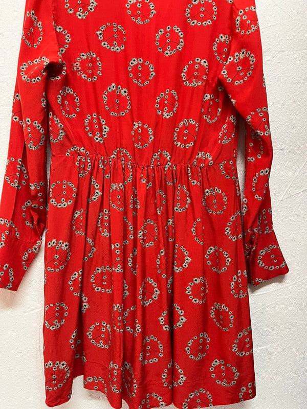 Robe en soie Sandro