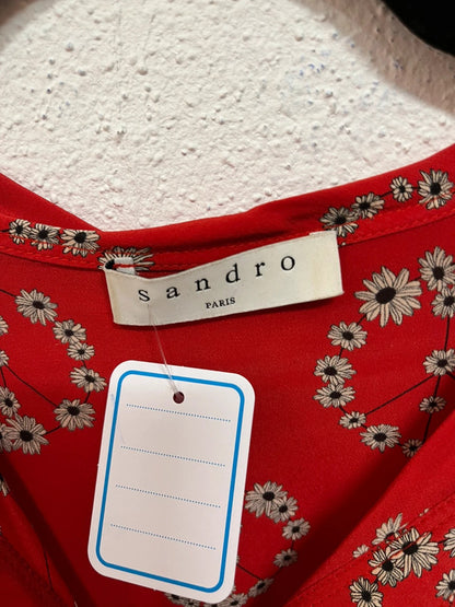 Robe en soie Sandro