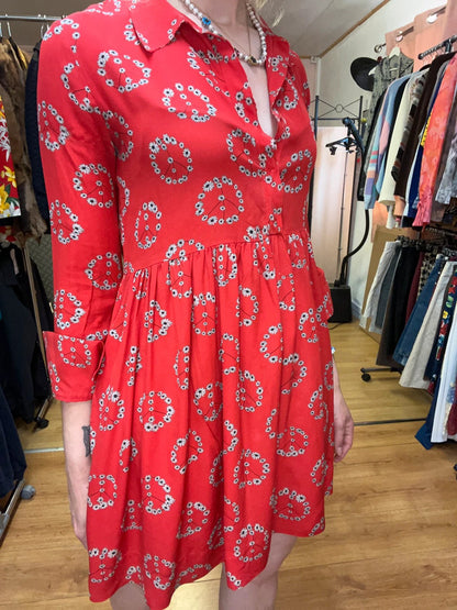 Robe en soie Sandro