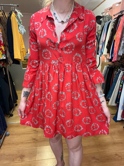 Robe en soie Sandro