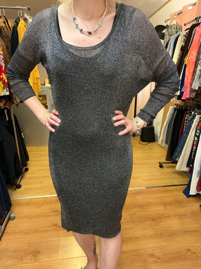 Robe maje argentée