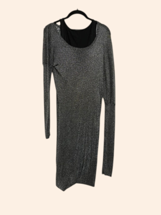Robe maje argentée