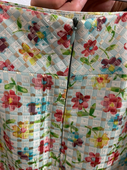 Jupe vintage courte à fleurs