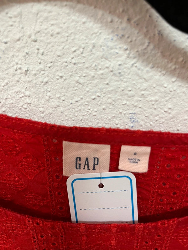Blouse en dentelle rouge GAP