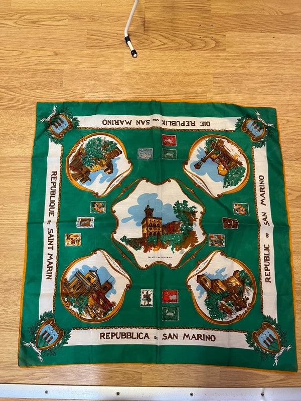 Foulard vintage Republic of San Marino 70x70