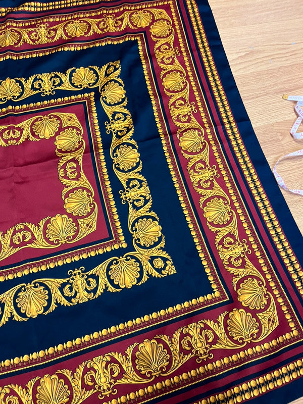 Foulard vintage à motifs 90x90
