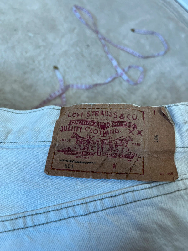 Short Levis 501 vintage blanc