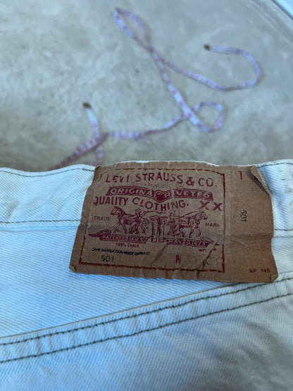 Short Levis 501 vintage blanc