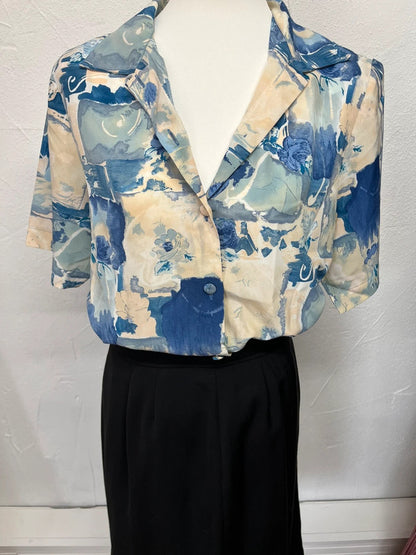 Chemise vintage Solfin à motifs