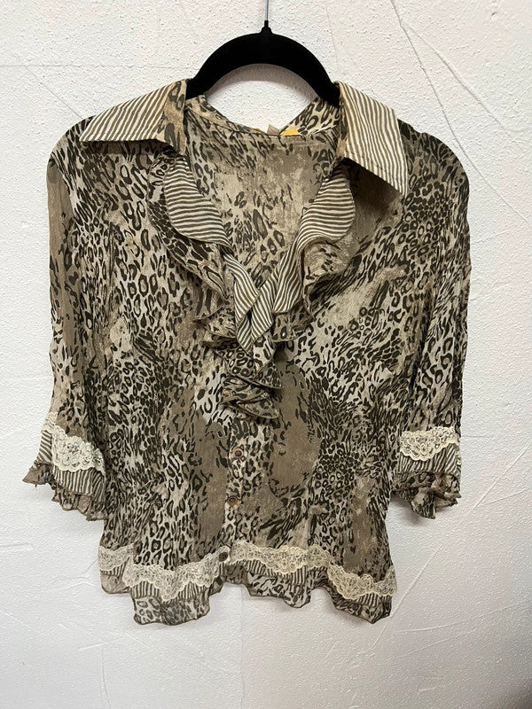 Chemise BIBA léopard