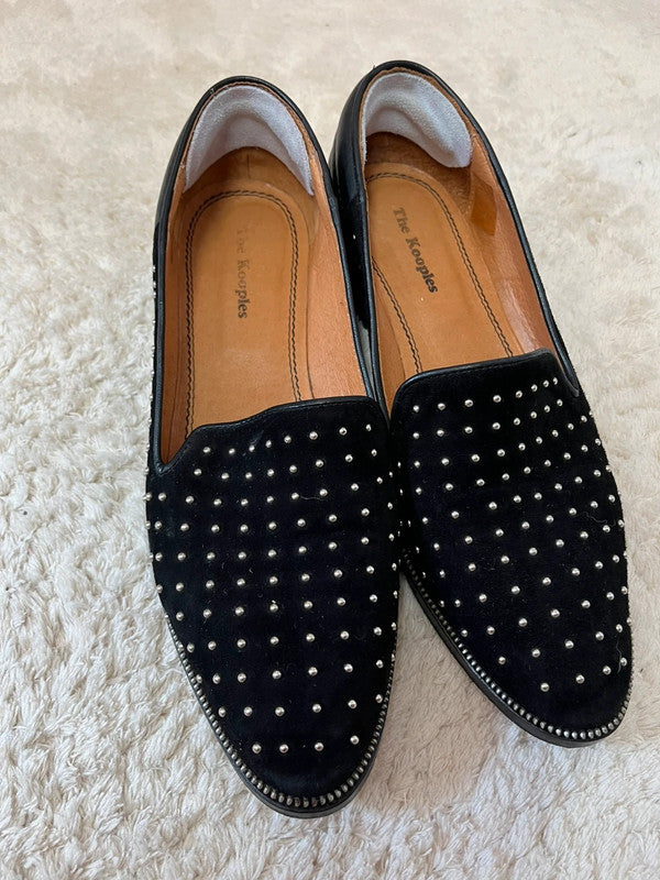 Mocassins en cuir The Kooples avec détails cloutés