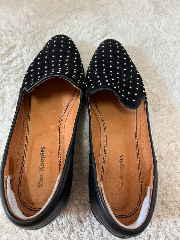 Mocassins en cuir The Kooples avec détails cloutés