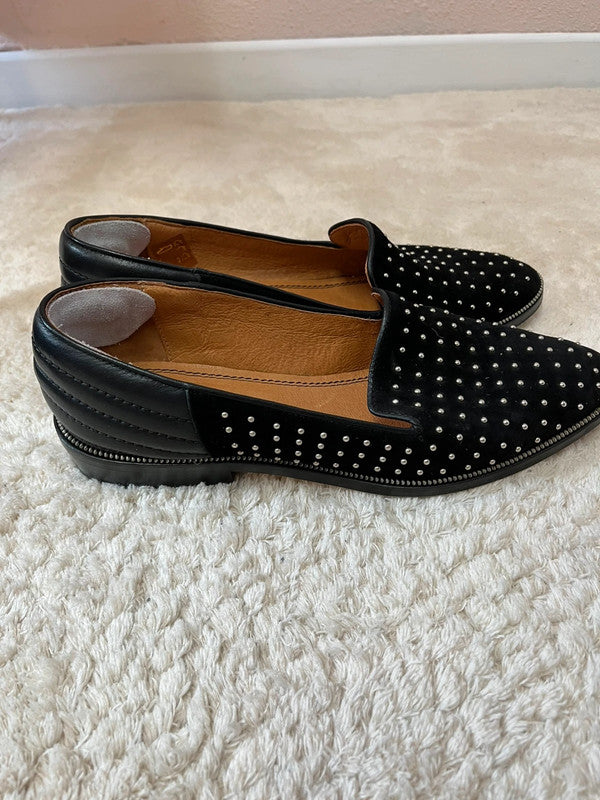 Mocassins en cuir The Kooples avec détails cloutés
