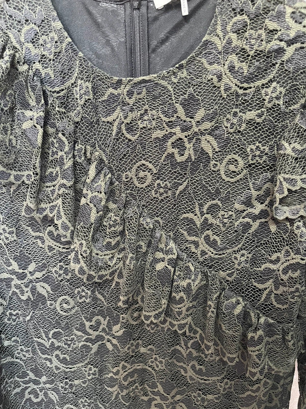 Robe Ganni Flynn en dentelle fleurie