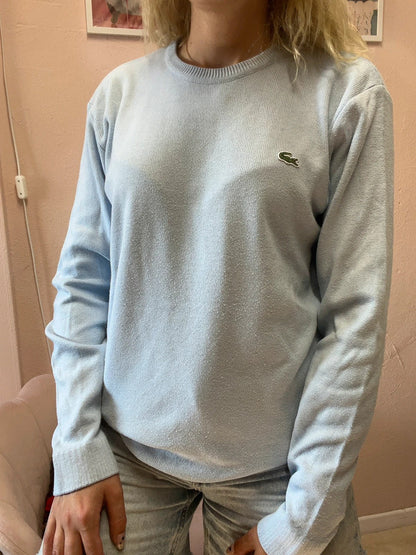 Pull Lacoste bleu clair - Col rond