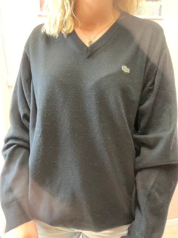 Pull Lacoste noir - Col V