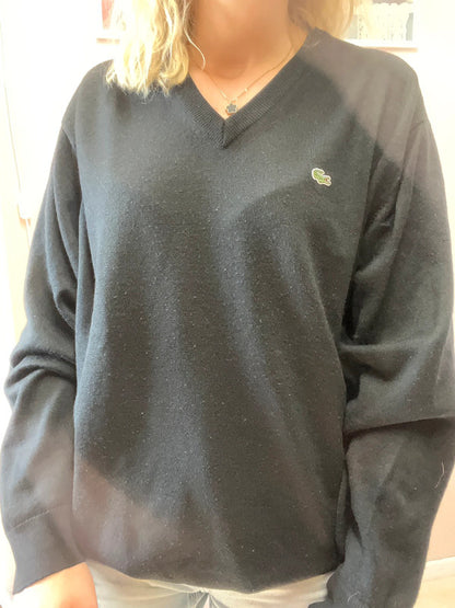 Pull Lacoste noir - Col V