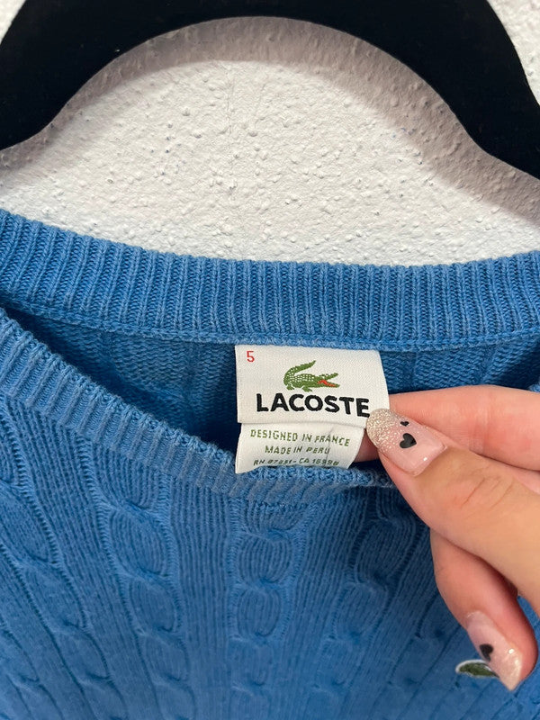 Pull Lacoste en maille torsadée