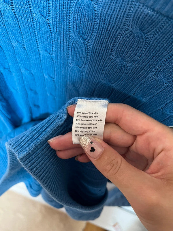 Pull Lacoste en maille torsadée
